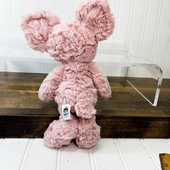 Jellycat Squiggle Piglet 9" Pink Pig Plush Toy w/ Big Ears Retired London - Picture 2 of 6